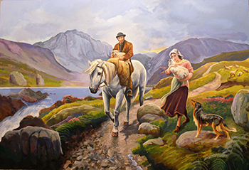 Motherless in Easedale Tarn in Westmorland - 82 x 56 cm
