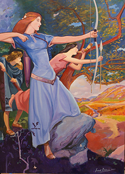 Pennington Archers in Rusland - 60 x 80 cm