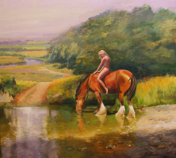 A Private Moment - 76 x 60 cm